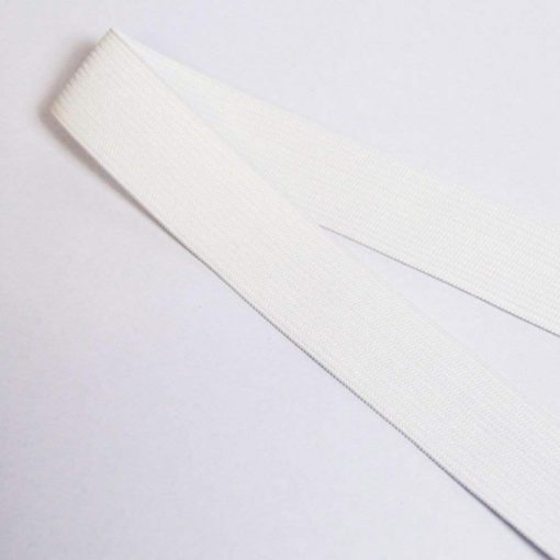 Ruban élastique blanc, largeur 25mm