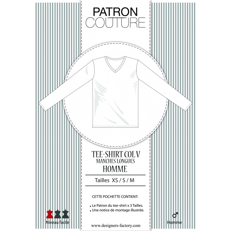 Patron Tee Shirt Homme Gratuit à Télécharger