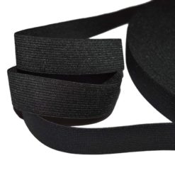 Ruban élastique Noir, Largeur 25mm - Elastique Perruque