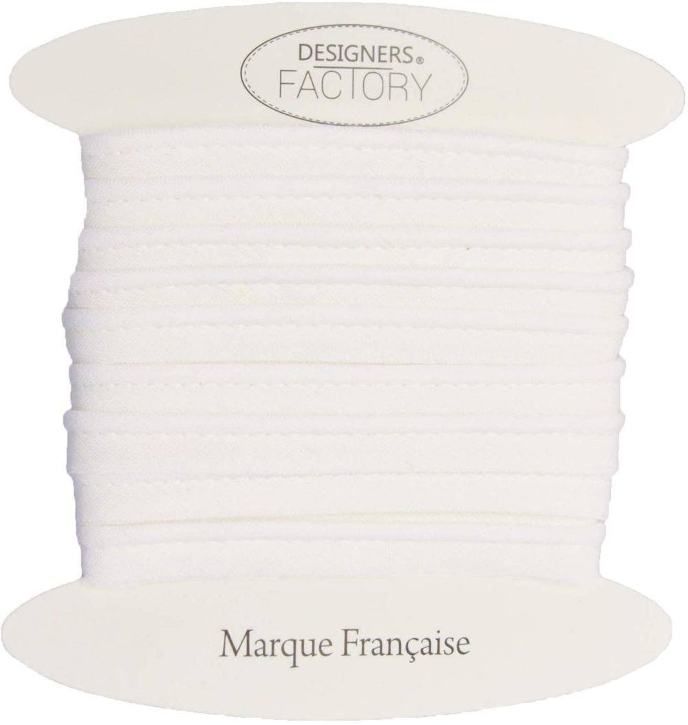 Passepoil coton blanc