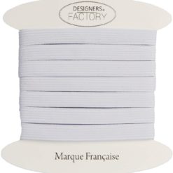 Elastique plat 8mm blanc