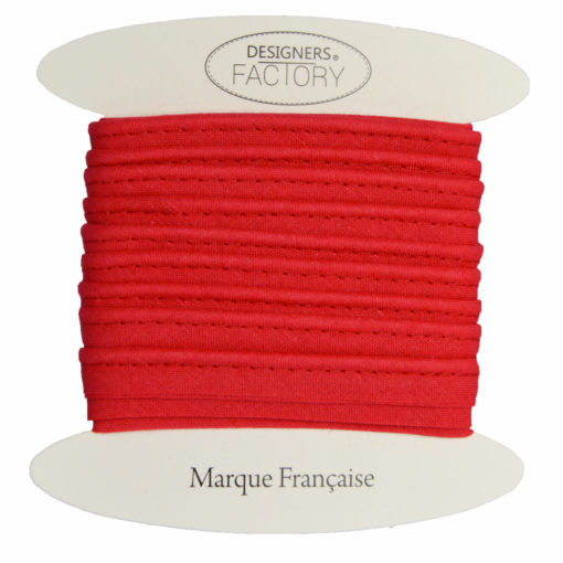 Red Cotton flanged insert piping cord