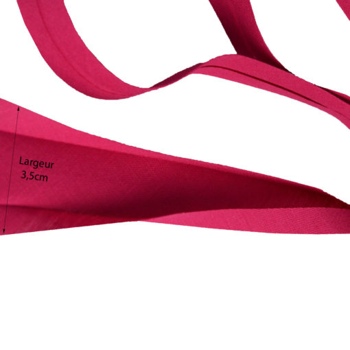 biais coton fuchsia
