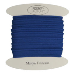 Royal blue cotton flanged piping cord - designers-factory.com