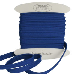 Royal blue cotton flanged piping cord - designers-factory.com