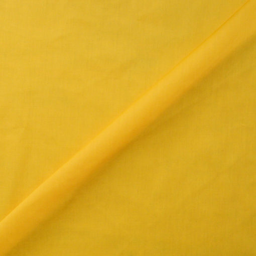 tissu popeline de coton jaune curry - www.designers-factory.com