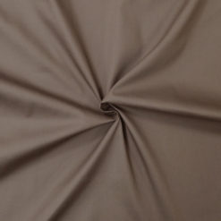 Taupe cotton poplin fabric - www.designers-factory.com