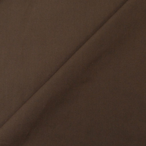 tissu popeline de coton marron - www.designers-factory.com