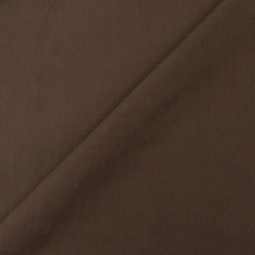 Brown cotton poplin fabric - www.designers-factory.com