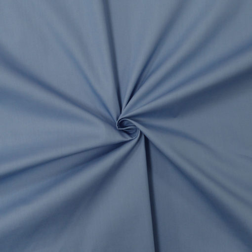 Indigo blue cotton poplin fabric - designers-factory.com