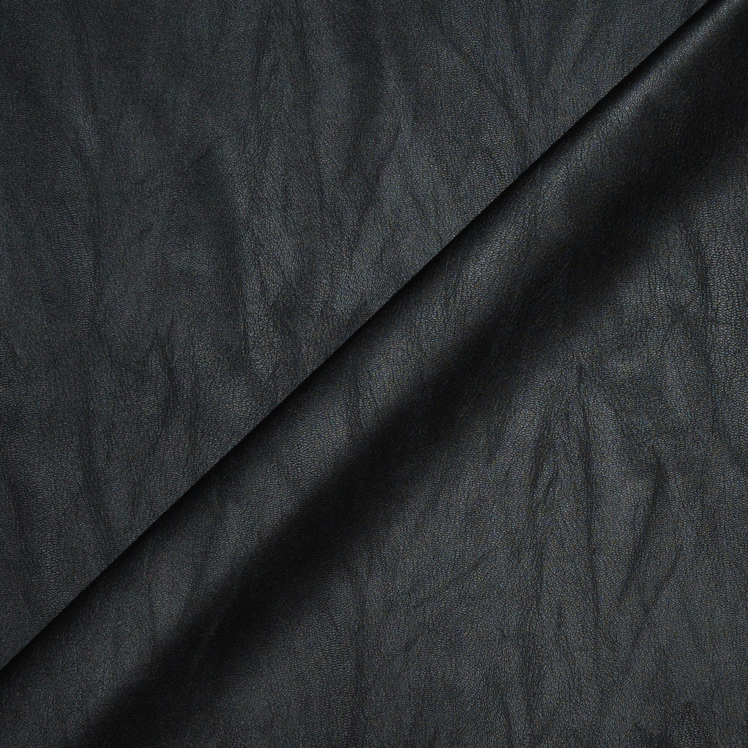 Tissu simili cuir souple noir