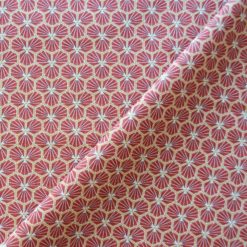 Tissu cretonne rouge 100% coton