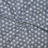 Tissu coton imprimé Daisy bleu