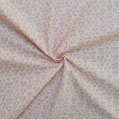Tissu coton imprimé graphic rose
