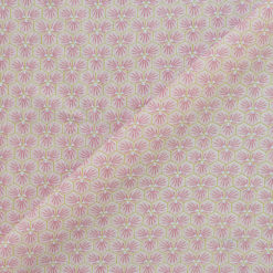 Tissu coton imprimé graphic rose