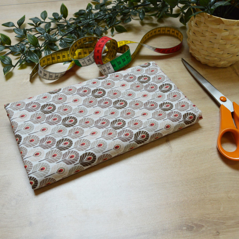 Tissu coton imprimé enfant déco feuille
