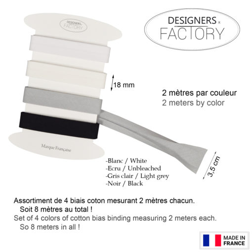 Biais coton de qualité - designers-factory