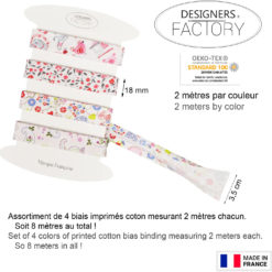 Printed bias binding tape