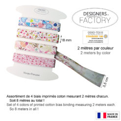 Biais coton imprimé - www.designers-factory.com
