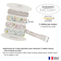 Biais coton imprimé - www.designers-factory.com