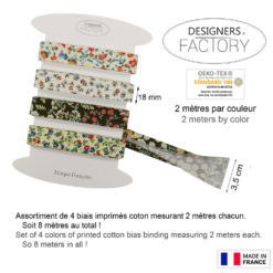 Biais coton imprimé - www.designers-factory.com