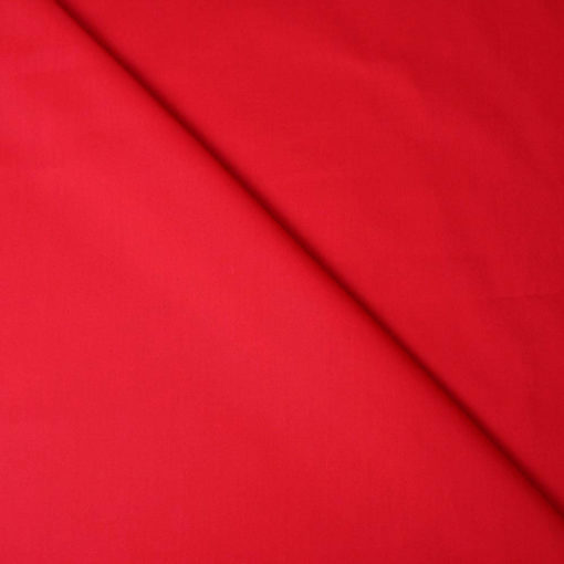 tissu popeline de coton rouge - www.designers-factory.com