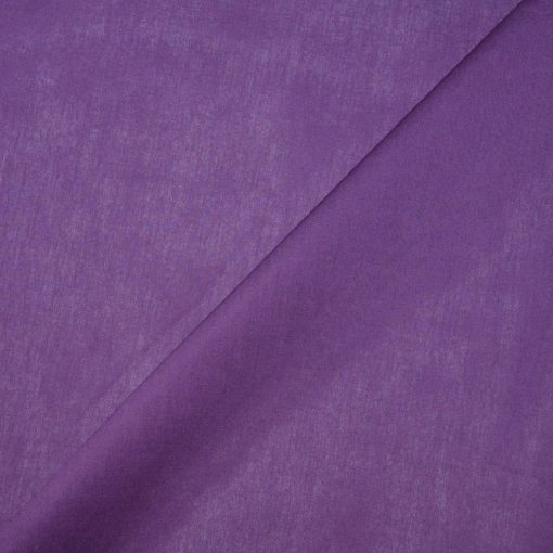 tissu popeline de coton violet - www.designers-factory.com