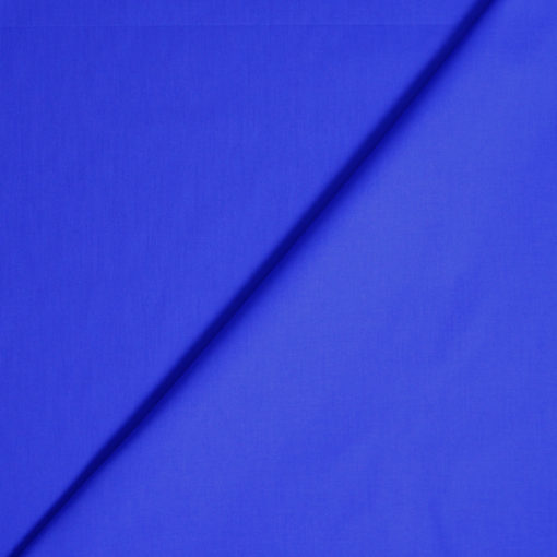 tissu popeline de coton bleu royal - www.designers-factory.com