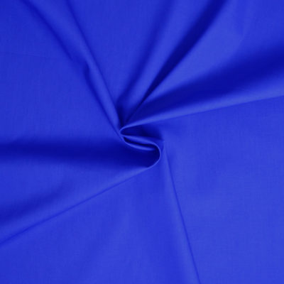 tissu popeline de coton bleu royal - www.designers-factory.com