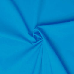 tissu popeline de coton turquoise - www.designers-factory.com