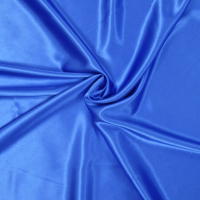 Tissu satin bleu royal - www.designers-factory.com