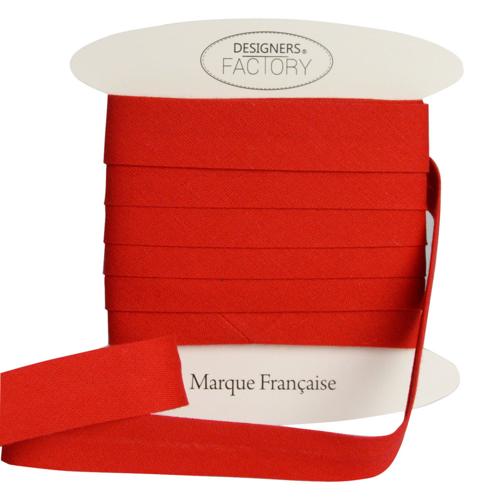 Cotone cucitura sbieco Rosso