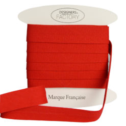 Biais coton rouge - www.designers-factory.com