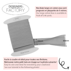 Biais coton large - www.designers-factory.com
